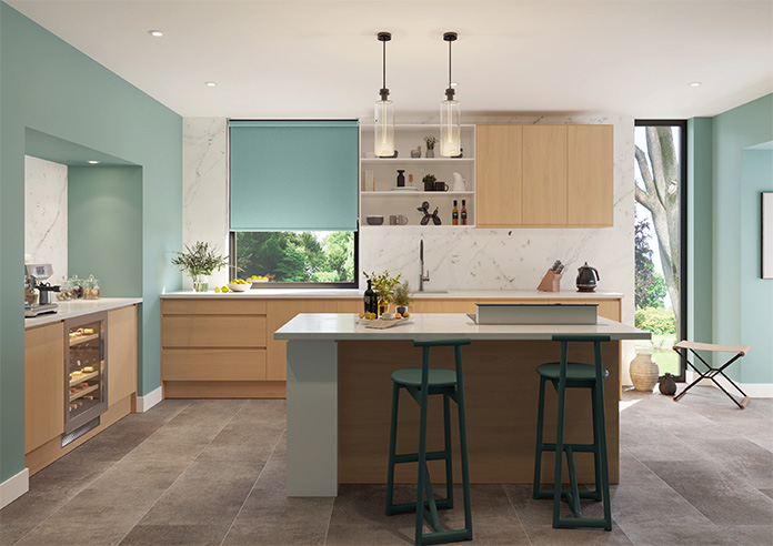 Trinity (FR Blackout), Blue Haze - Twist&Fit Roller Blind - Image 8
